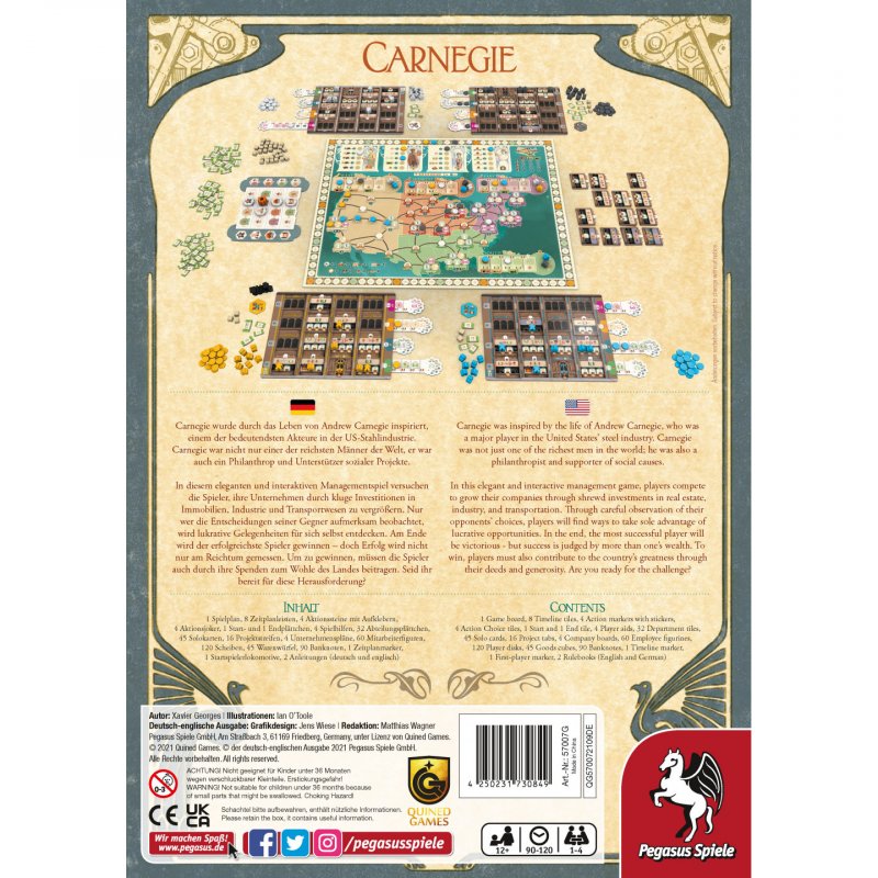 Pegasus Spiele Carnegie Board game Economic simulation