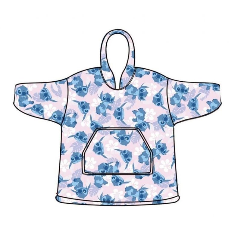 LILO & STITCH - Sweat Poncho - Taille Enfant (7-14 ans)