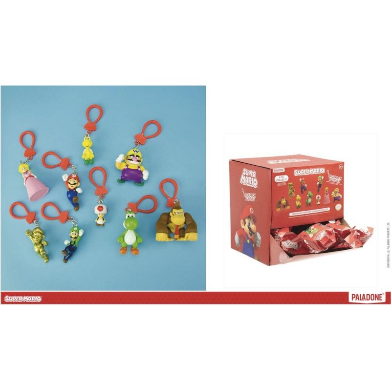 SUPER MARIO - Backpack Buddies (Display 24 Pcs)