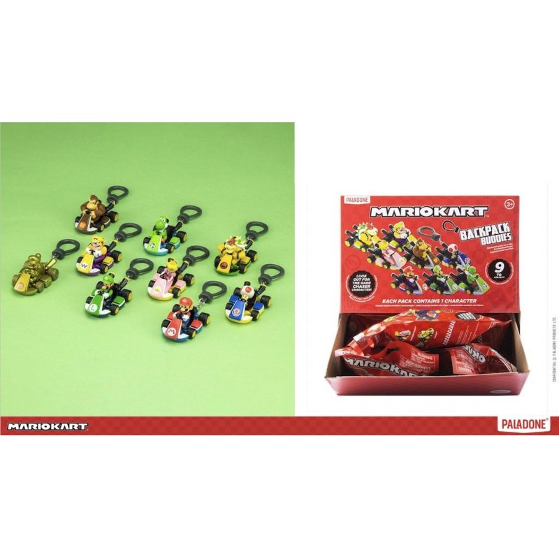 MARIO KART PORTE CLES MYSTERE PRESENTOIR DE 24PCS  