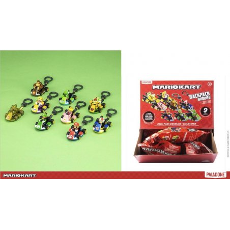 MARIO KART PORTE CLES MYSTERE PRESENTOIR DE 24PCS  