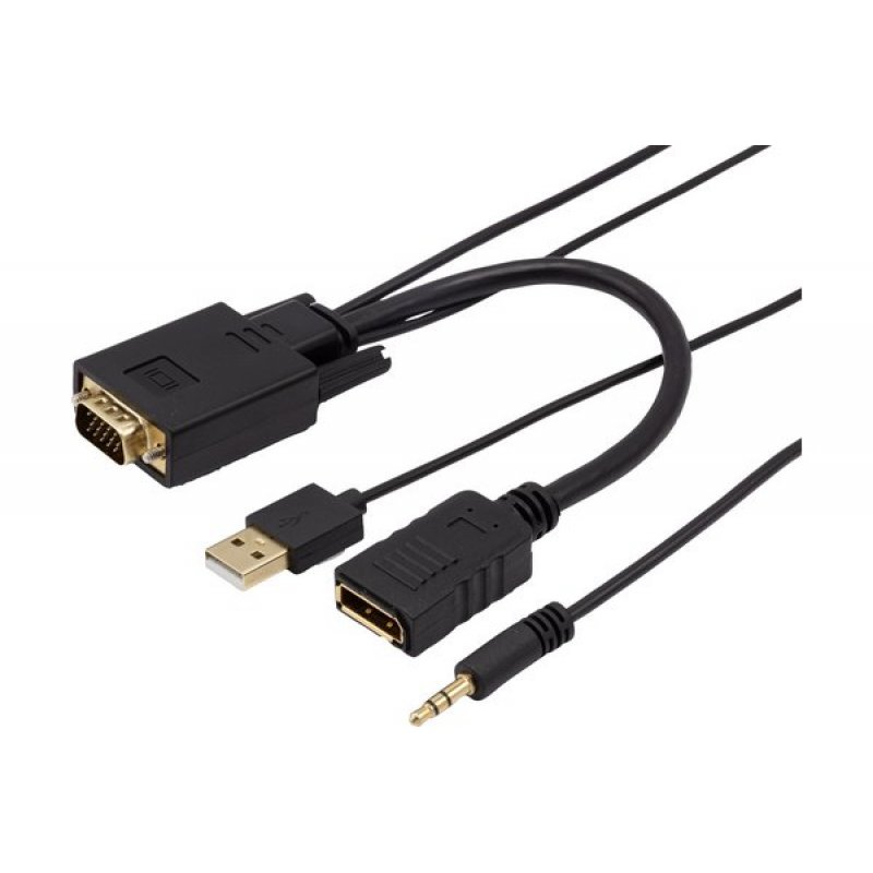 VGA AUDIO TO DISPLAYPORT CONVERTER