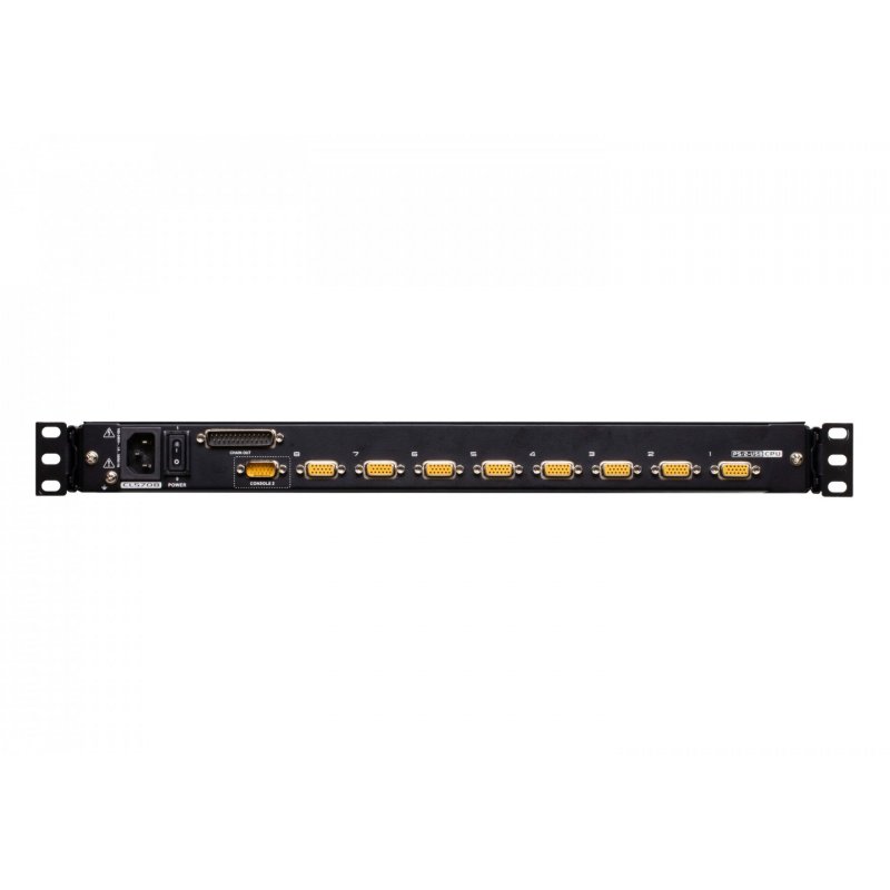 ATEN CL5708MW commutateur écran, clavier et souris Grille de montage Noir