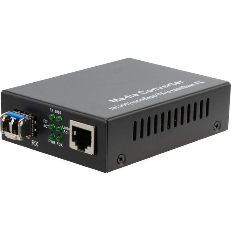 10/100/1000 to 1000LX Media conv. W/SFP SingleMode 20KM LC