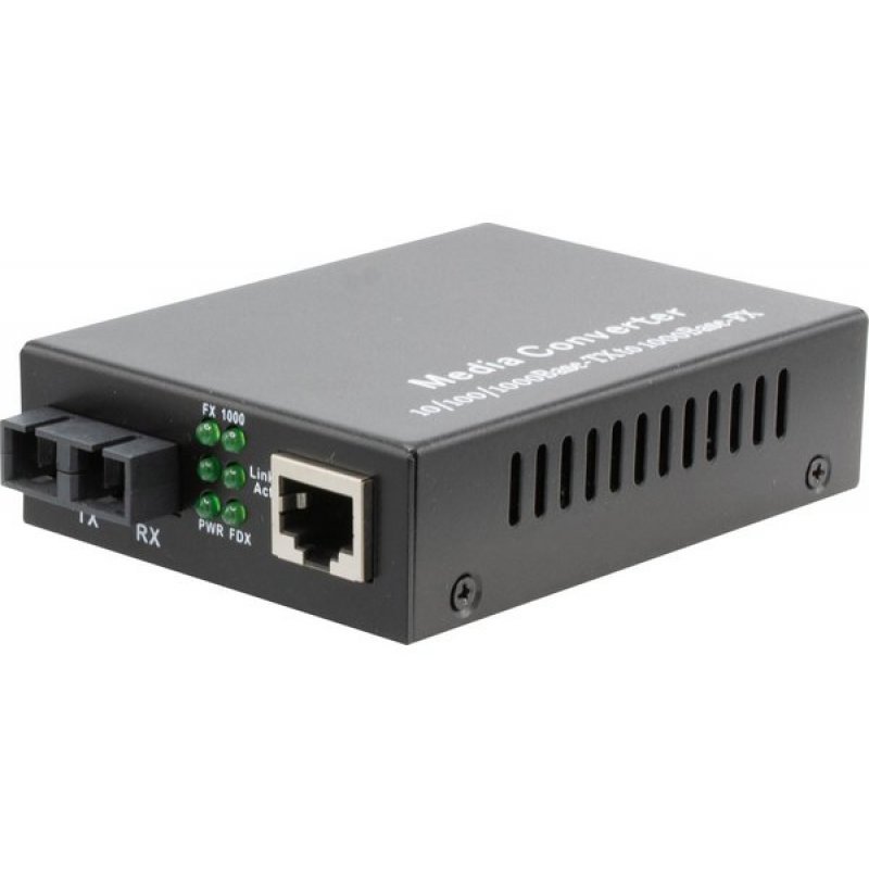 10/100/1000 to 1000SX Media conv. MultiMode Duplex SC 550m