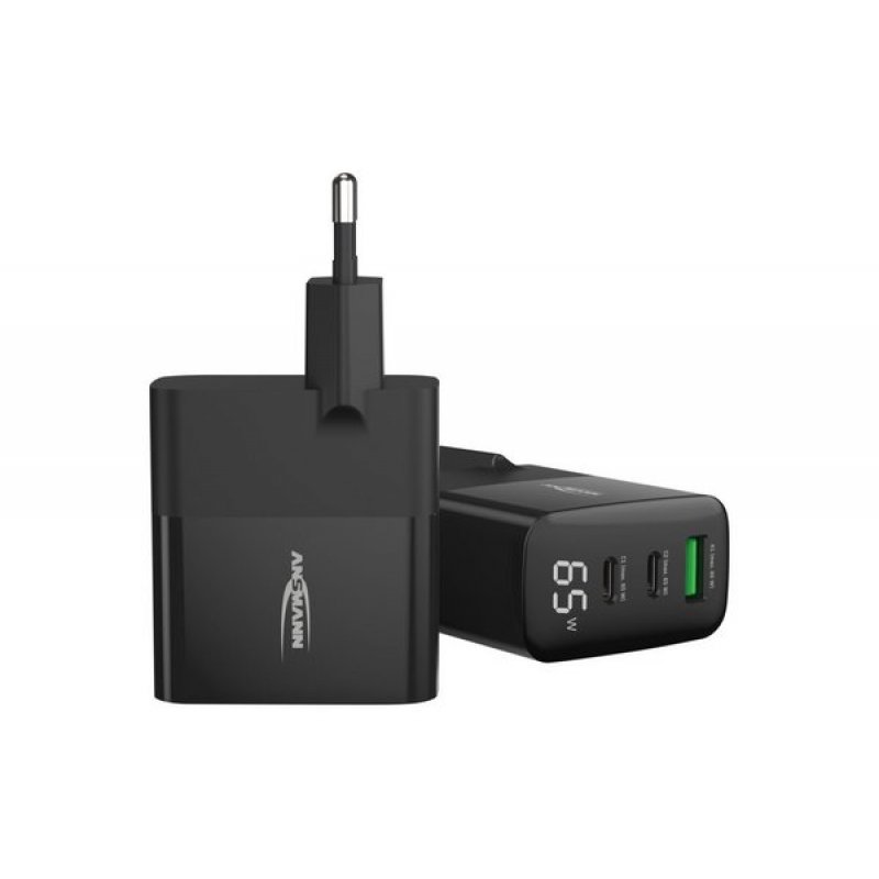 WALL USB CHARGER 3 PORTS QC TYPE C PD 65W