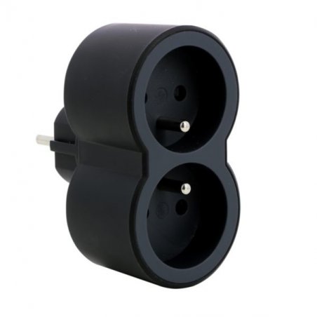 LEGRAND 2 WAYS FRENCH SOCKET BLACK