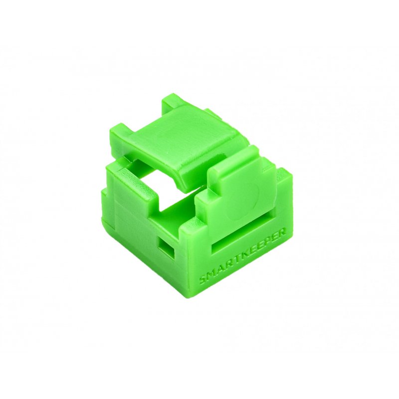 SMARTKEEPER / 4x RJ11 Port Blockers w/ 1x LockKey Mini Green