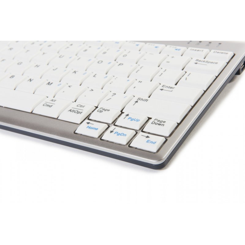 BakkerElkhuizen UltraBoard 950 clavier USB QWERTY US International Gris clair, Blanc