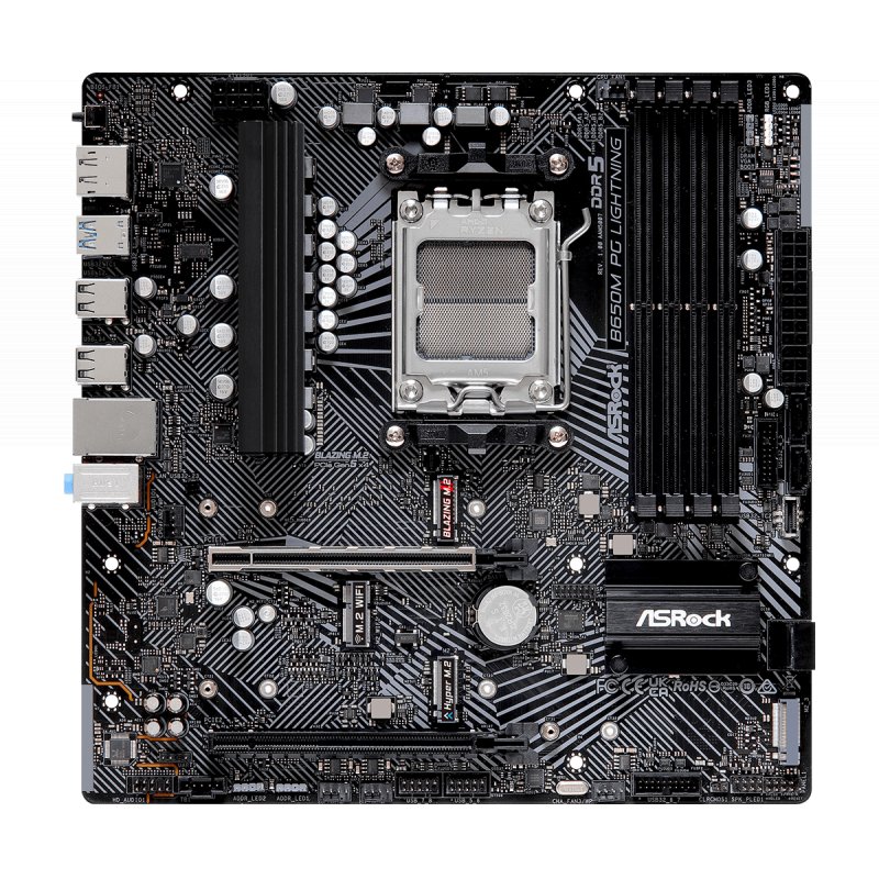 Carte Mère ASRock B650M PG Lightning DDR5 (AM5) Micro ATX