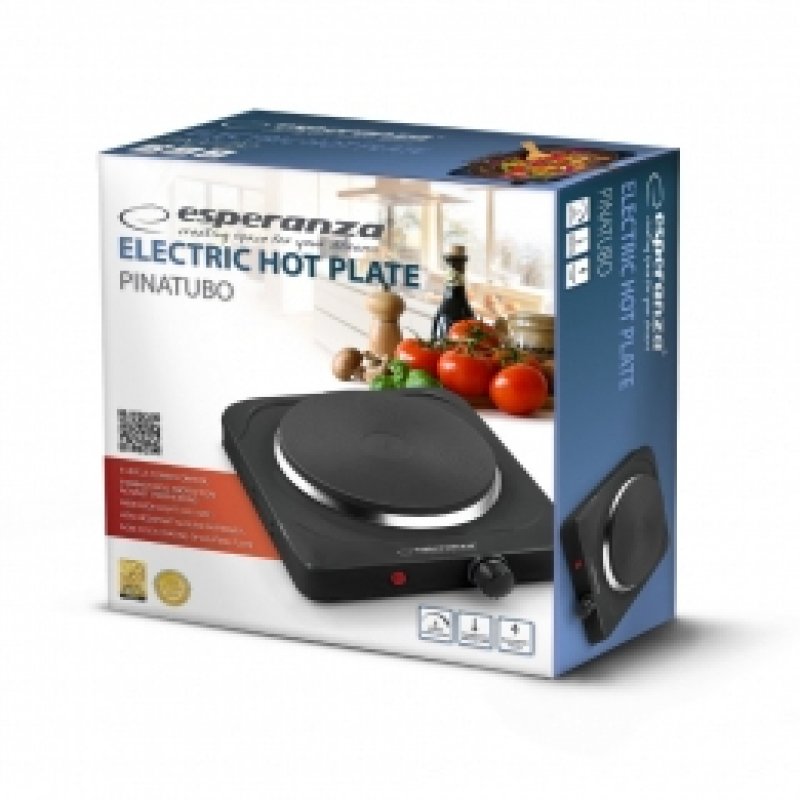 Esperanza EKH002K plaque Noir Comptoir Plaque scellée 1 zone(s)