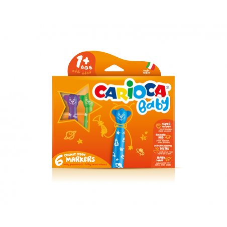 Carioca Teddy Marker 1 felt pen Extra Bold Multicolour 6 pc(s)