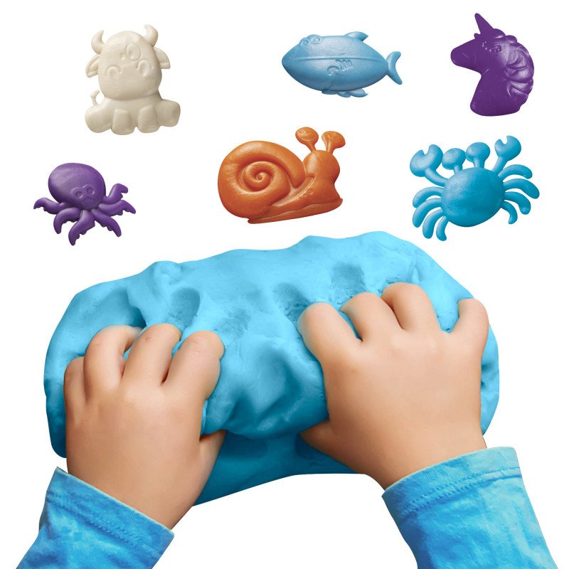 Carioca 43180 composant pour poterie et modelage Pâte à modeler 600 g Multicolore 8 pièce(s)