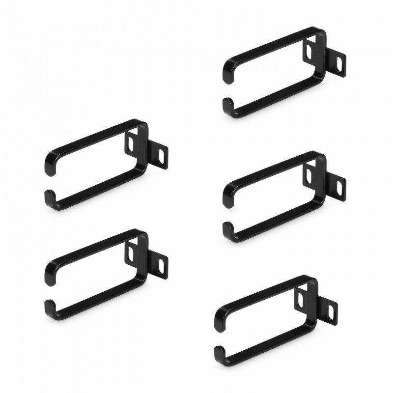 StarTech.com 5-Pack 1U Vertical Cable Management D-Ring Hooks, Cable Manager For 19" Server Racks/Cabinets, Network