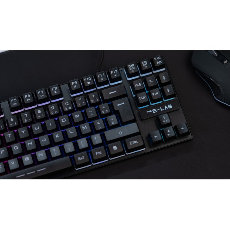 The G-Lab Keyz Caesium TKL keyboard USB AZERTY French Black