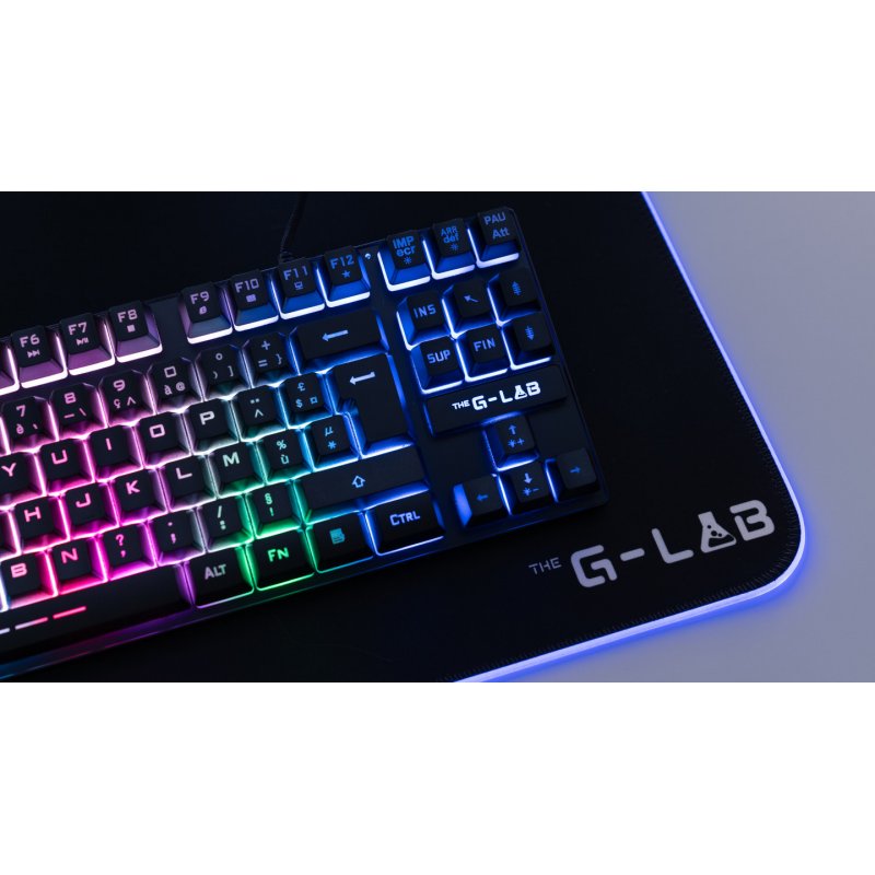 The G-Lab Keyz Caesium TKL keyboard USB AZERTY French Black