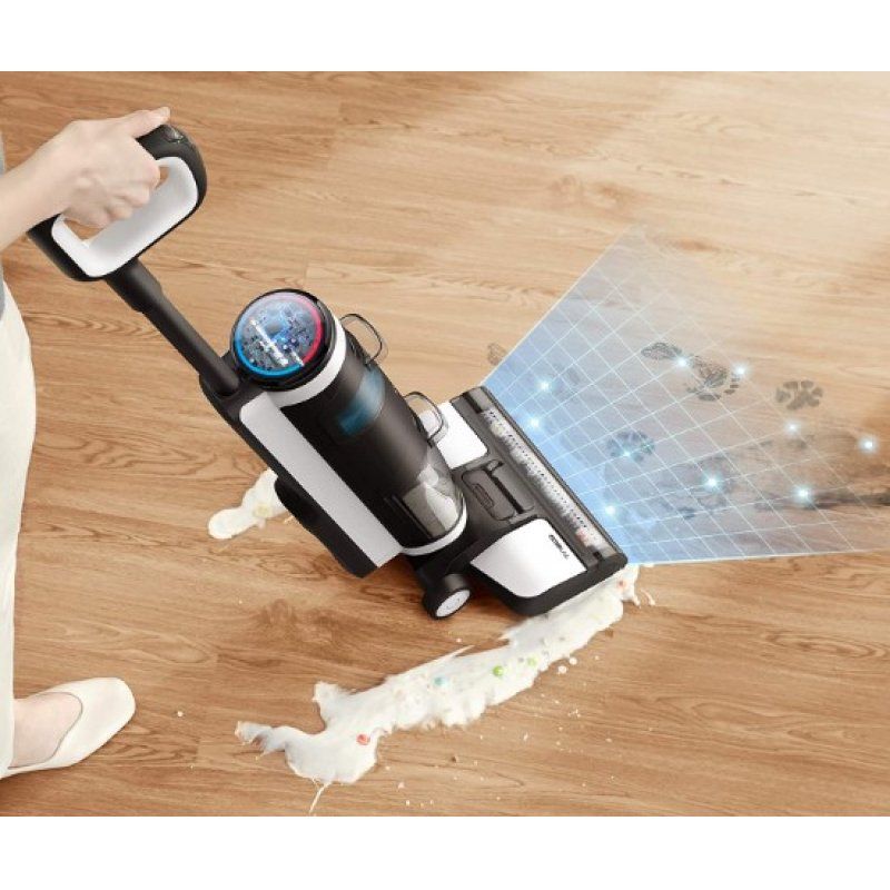 Tineco FLOOR ONE S3 aspirateur de table Bleu, Blanc Sans sac