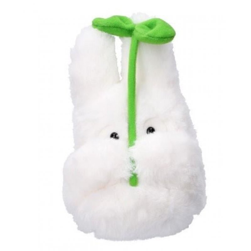 MON VOISIN TOTORO - Totoro Blanc avec feuille - Peluche Nakayoshi