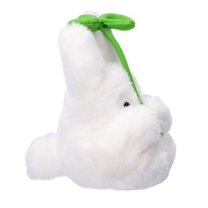 MON VOISIN TOTORO - Totoro Blanc avec feuille - Peluche Nakayoshi