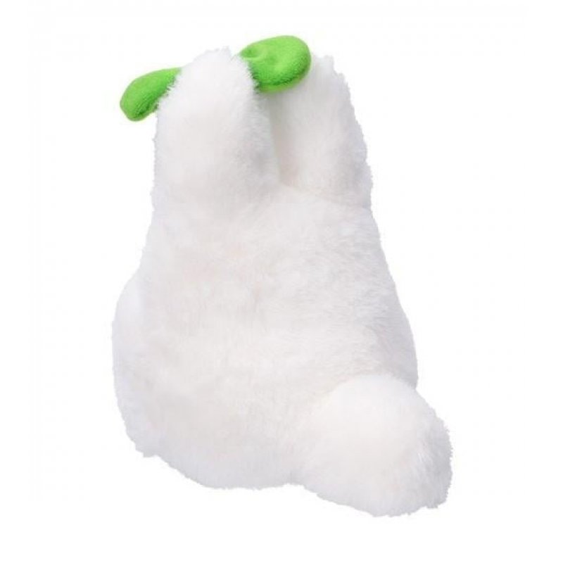 MON VOISIN TOTORO - Totoro Blanc avec feuille - Peluche Nakayoshi