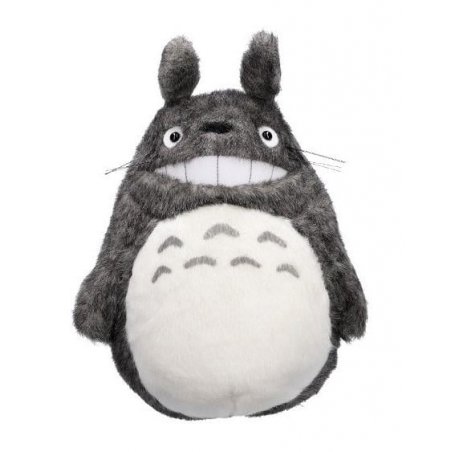 MON VOISIN TOTORO - Totoro Gris Souriant - Peluche Acrylique M