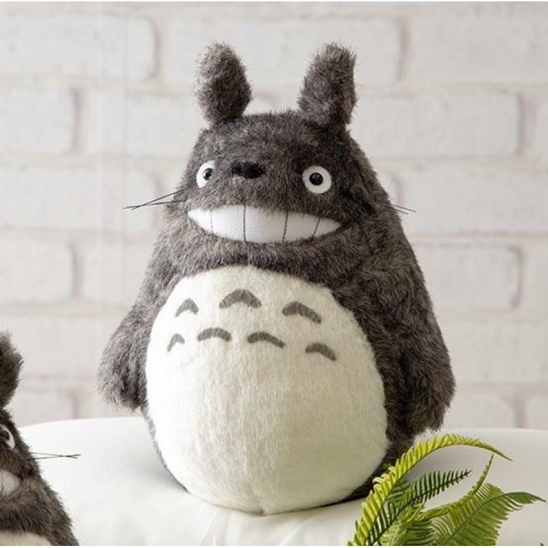 MON VOISIN TOTORO - Totoro Gris Souriant - Peluche Acrylique M
