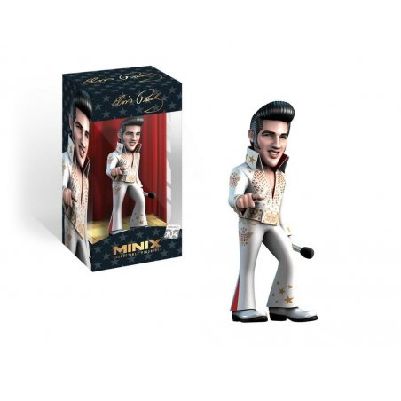 Minix - Music 104 - Elvis - Elvis Costume Blanc - Figurine 12cm