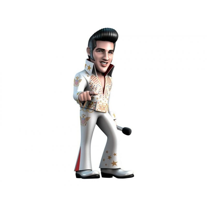 Minix - Music 104 - Elvis - Elvis Costume Blanc - Figurine 12cm