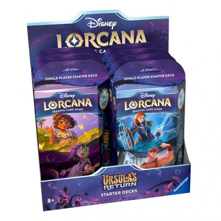 Disney Lorcana TCG présentoir decks de démarrage Ursula's Return (8) *ANGLAIS*