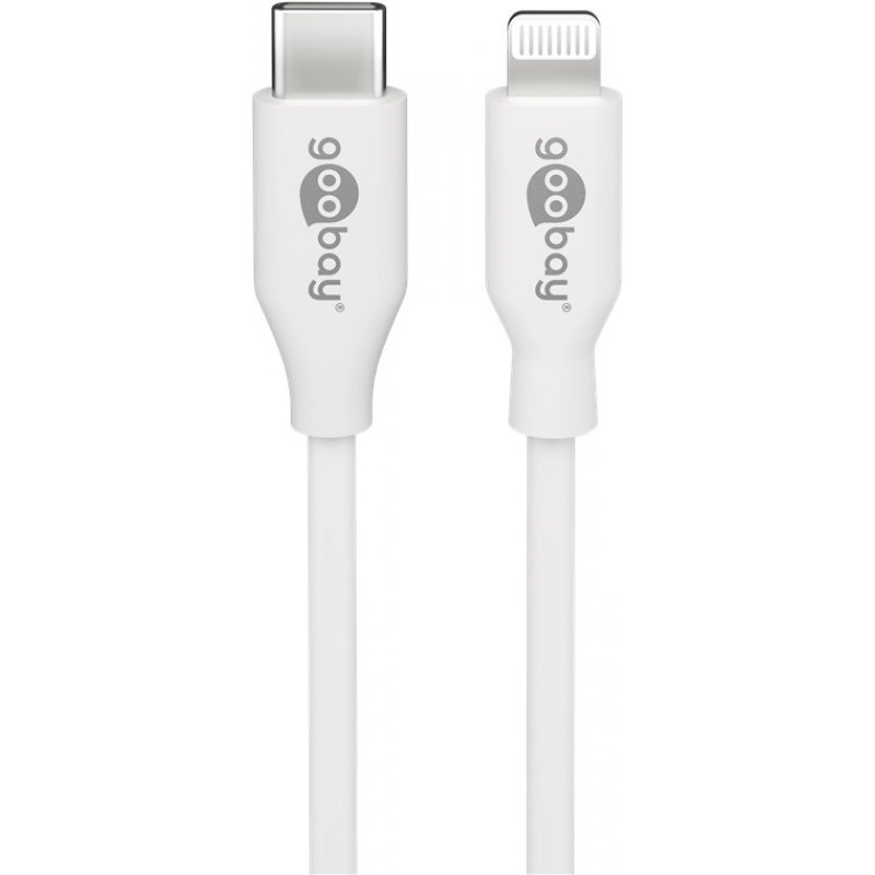 Goobay Lightning - USB-C Kabel, 0,5 m, weiß