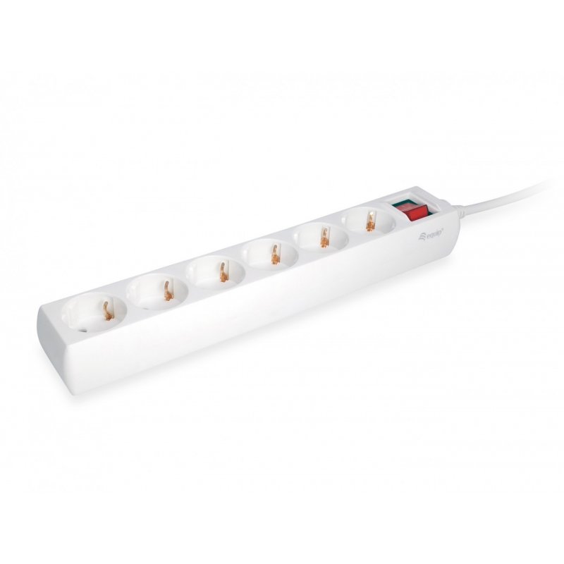 Equip 245552 power extension 1.5 m 6 AC outlet(s) Indoor White