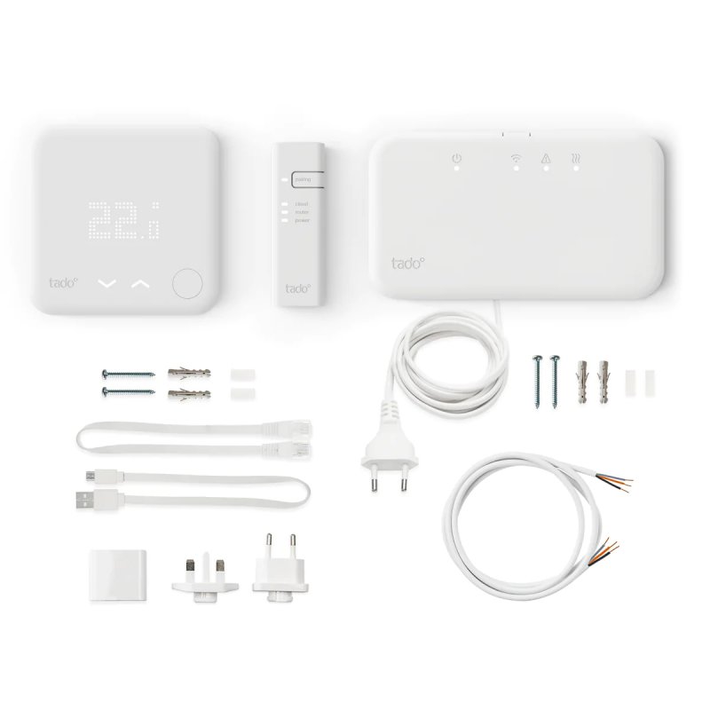 tado° Kit V3 wireless thermostat Blanc
