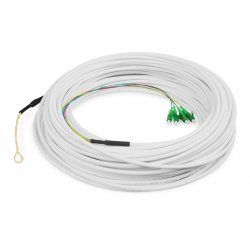 Digitus FTTH Drop Cable, Singlemode, 4 Fiber, 4 LC/APC, 50 m