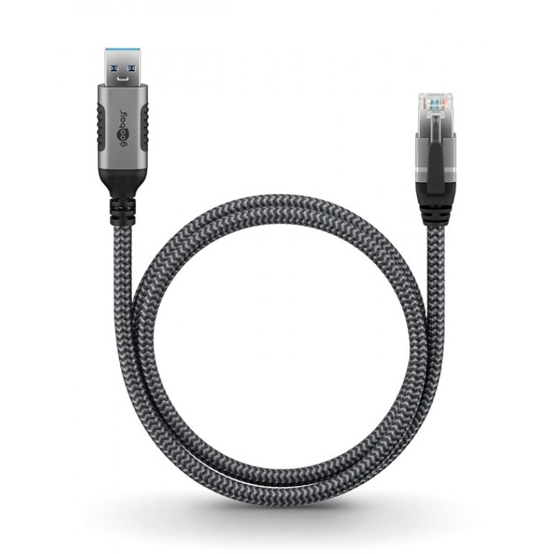 Goobay Ethernet-Kabel USB-A 3.0 auf RJ45, 3 m
