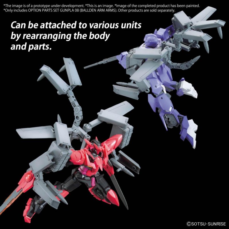 GUNDAM - Option Parts Set Gunpla 08 (Ballden Arm Arms) - Model Kit