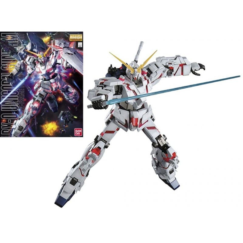 GUNDAM - Model Kit - MG 1/100 - Unicorn Gundam - 18 CM