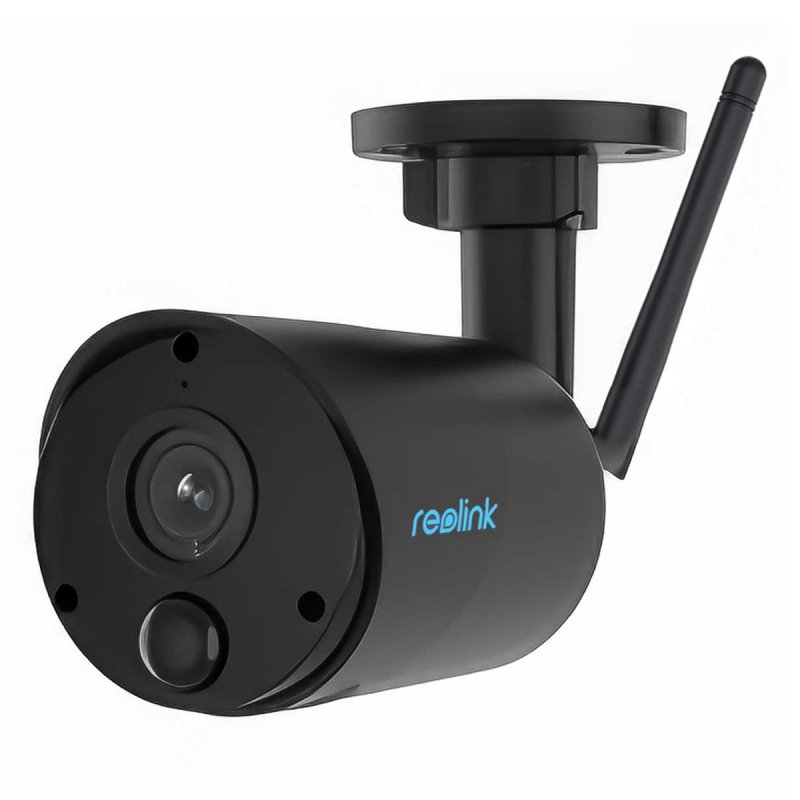 Reolink Argus Series B320 WLAN Überwachungskamera Schwarz 3MP (2304x1296), Akkubetrieb, IP65-Wetterschutz, 10m