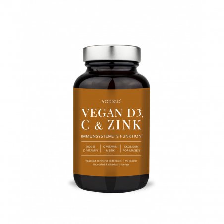NORDBO - D3, C & Zink Vegan 60 Capsules