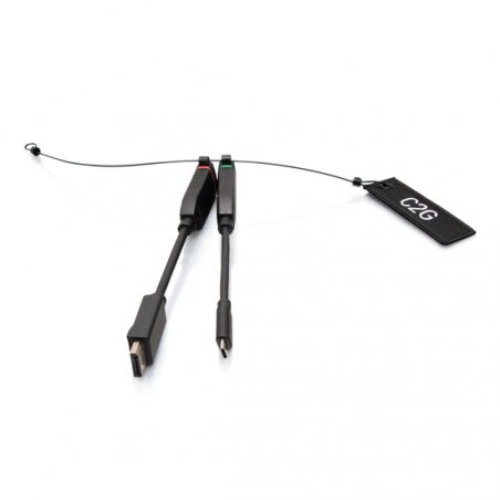 C2G Universal 4K HDMI Dongle Adapter Ring with Color Coded DisplayPort™ and USB-C