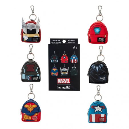 Marvel by Loungefly assortiment porte-clés Blind Box Avengers Mini Backpack (12)