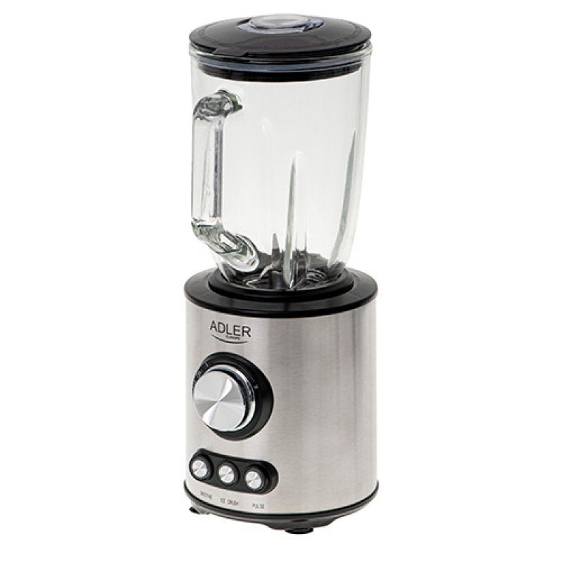 Adler AD 4078 blender Tabletop blender 1700 W Black, Stainless steel, Transparent