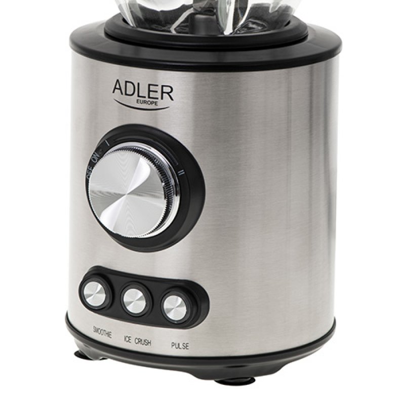Adler AD 4078 blender Mélangeur de table 1700 W Noir, Acier inoxydable, Transparent
