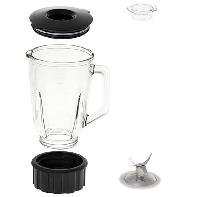 Adler AD 4078 blender Mélangeur de table 1700 W Noir, Acier inoxydable, Transparent