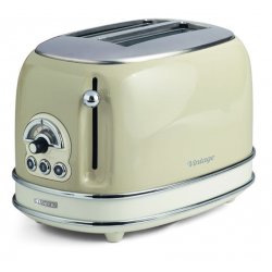 Vintage Toaster 155 (beige, 810 Watt, für 2 Scheiben Toast)
