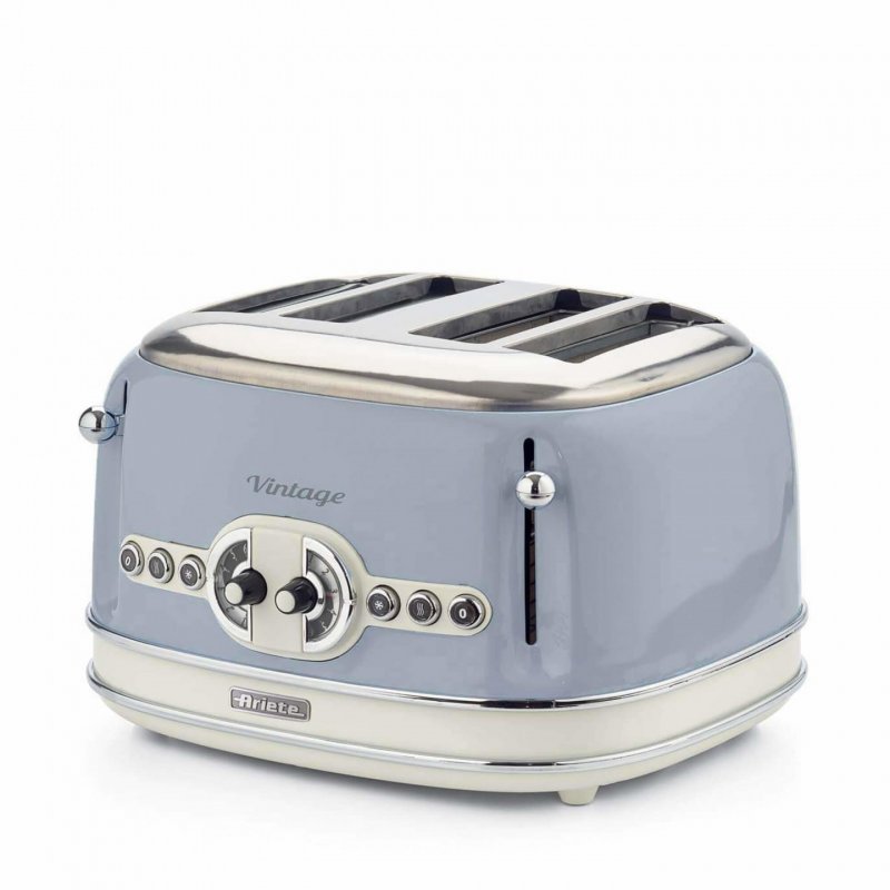 Ariete 00C015605AR0 toaster 6 4 slice(s) 1600 W Blue, Chrome, White