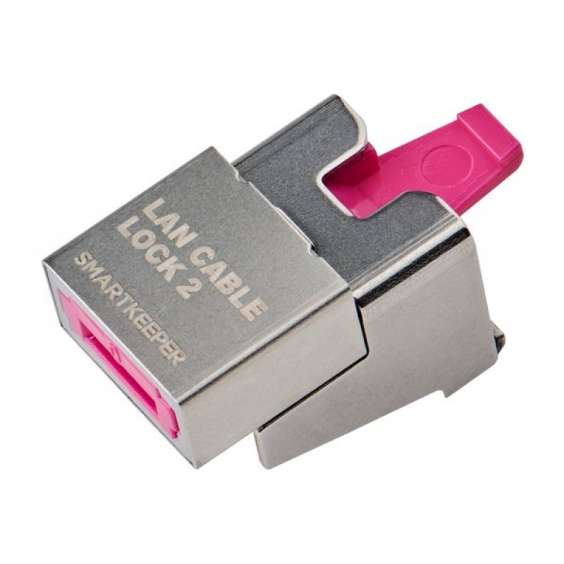 SMARTKEEPER / 5x LAN Cable Locks with 1x Lock Key Basic Pink