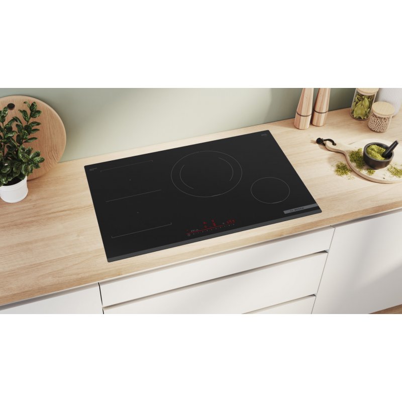Bosch Serie 6 PVS831HB1E plaque Noir Intégré 80 cm Plaque avec zone à induction 4 zone(s)