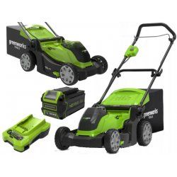 Cordless mower 40V 4Ah 41 cm Greenworks G40LM41K4 - 2504707UB