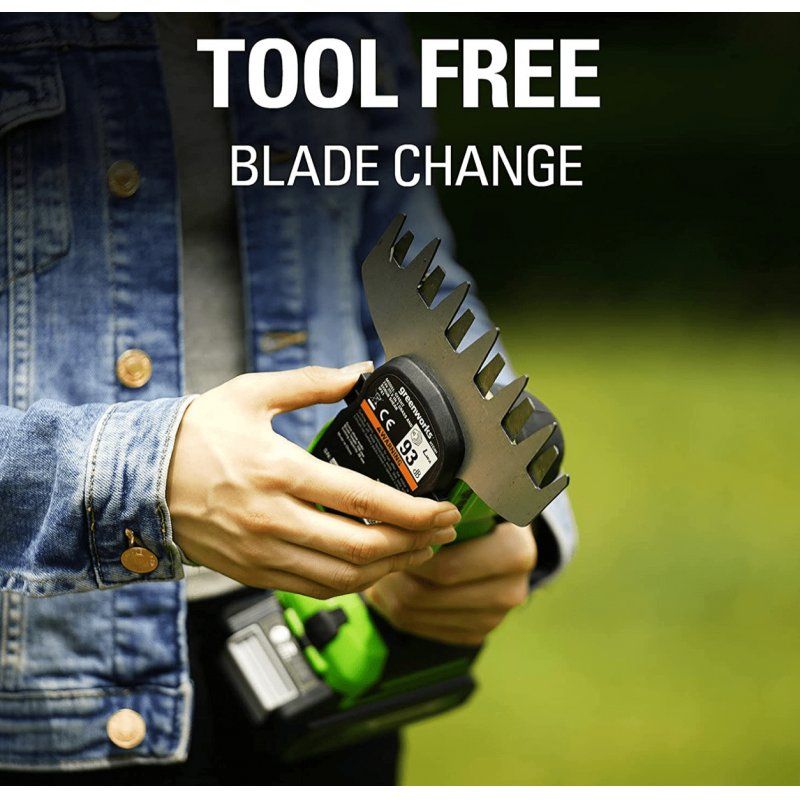 Greenworks 1600607VA cordless grass shear 12 cm 24 V Lithium-Ion (Li-Ion) Black, Green