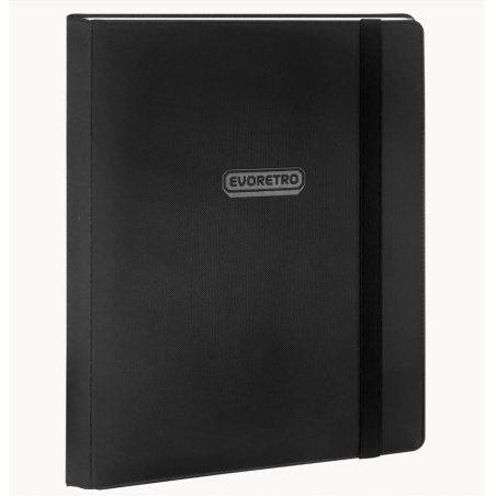 EVORETRO - Classeur cartes rég. 9 poches 360 cartes a/ élastique Noir